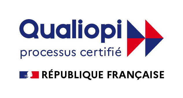 Document de certification Qualipi, validant les processus de qualité et de conformité d'une organisation.